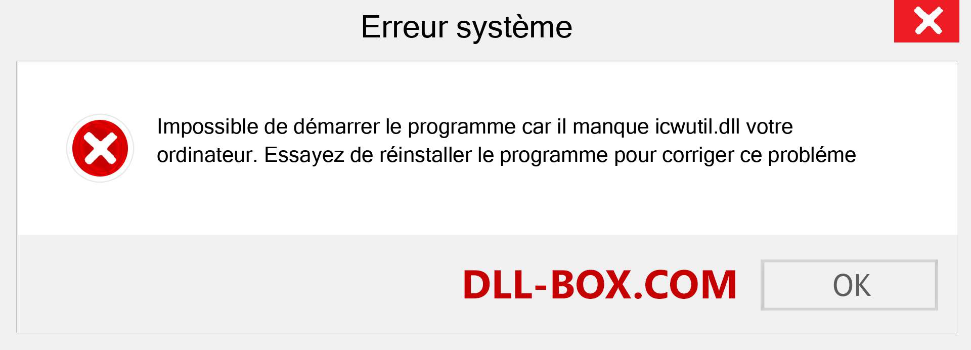 Le fichier icwutil.dll est manquant ?. Télécharger pour Windows 7, 8, 10 - Correction de l'erreur manquante icwutil dll sur Windows, photos, images